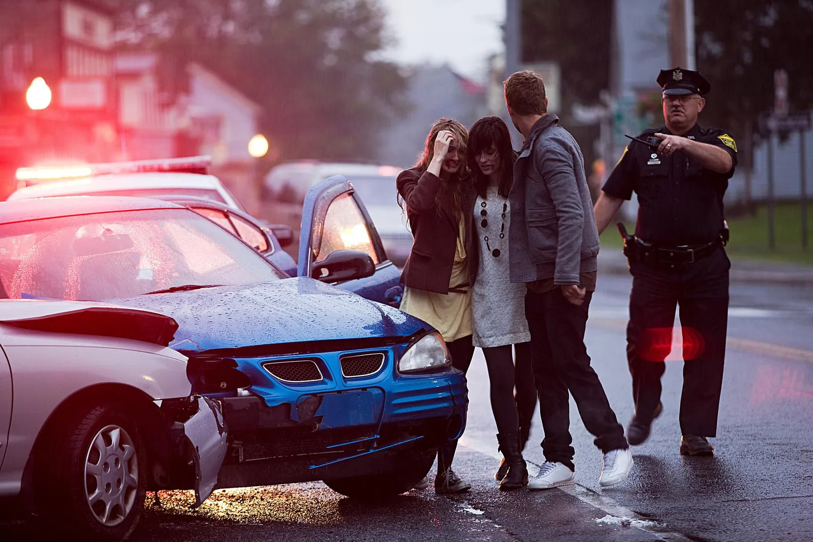 Family involved in a car accident, auto injury care