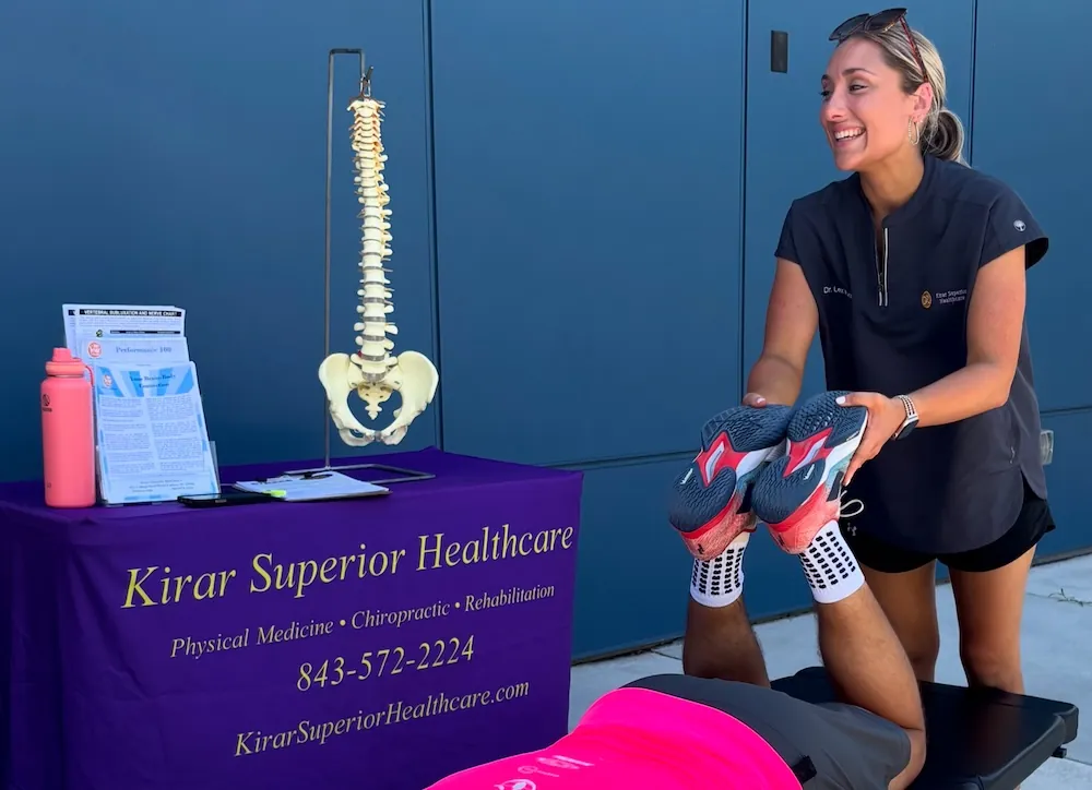 Kirar Superior Healthcare booth at a community outreach event