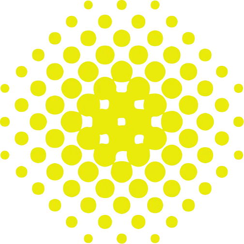 Decorative yellow dot pattern